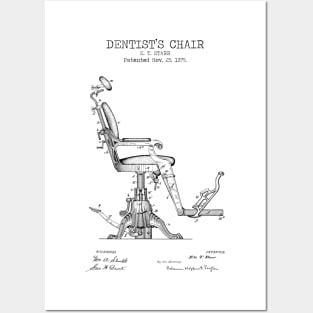 DENTIST CHAIR patent Posters and Art